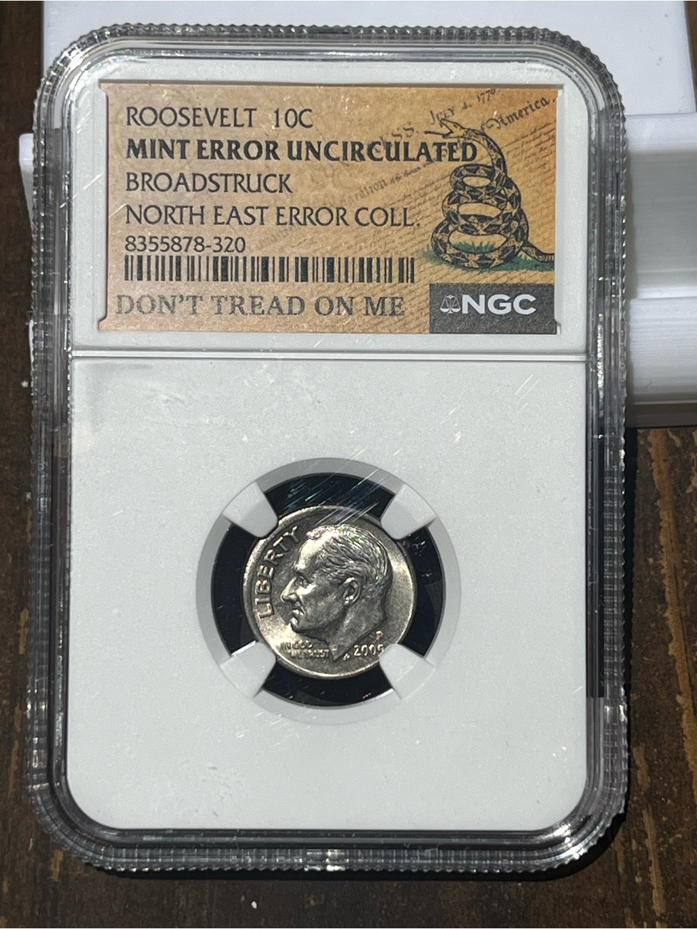 Roosevelt Dime NGC Mint Error Uncirculated - Silver